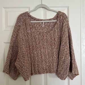 Free People Cropped Good Day Sweater